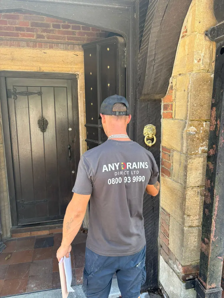 Any Drains engineer arriving at a customer property in Bedfordshire